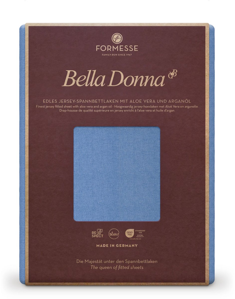 Bella Donna Alto Boxspringhoeslaken Lits-Jumeaux jeansblauw-0211 180x200-200x220