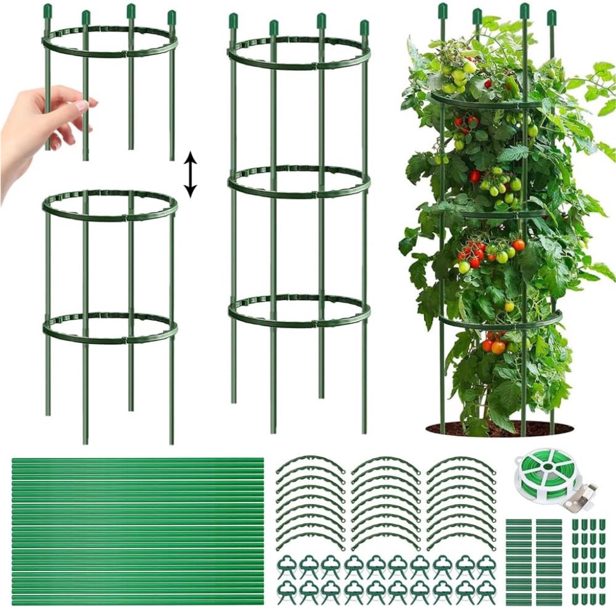 ZRNS® Klimrek Planten - Trellis - Plantensteun Klimplanten - Tomaten Klimhulp