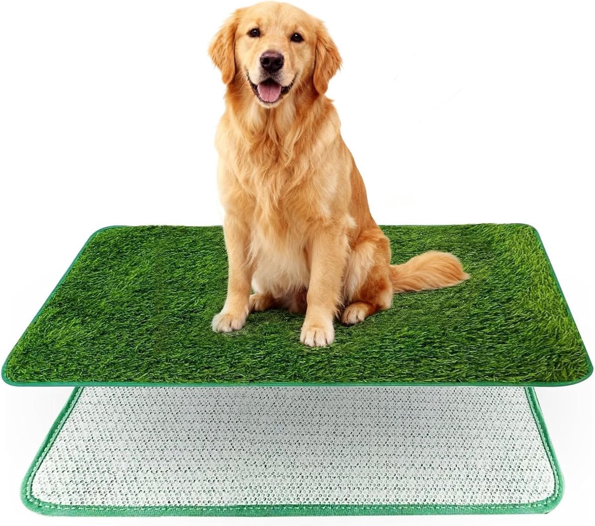 Buiten Kunstgras Hondentoilet, Herbruikbaar, 71 x 46 cm, Zacht en Duurzaam, Ideaal voor Puppy Training, Balkon en Tuin Decoratie