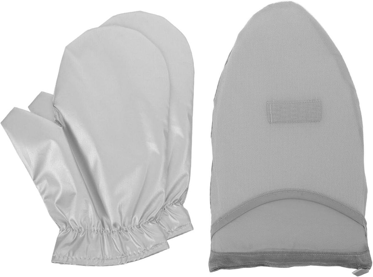 Stoomhandschoen Set - Strijkplank Handschoen - Kreukvrij Kleding - Waterdicht Hittebestendig - 23 x 16 cm - Grijs