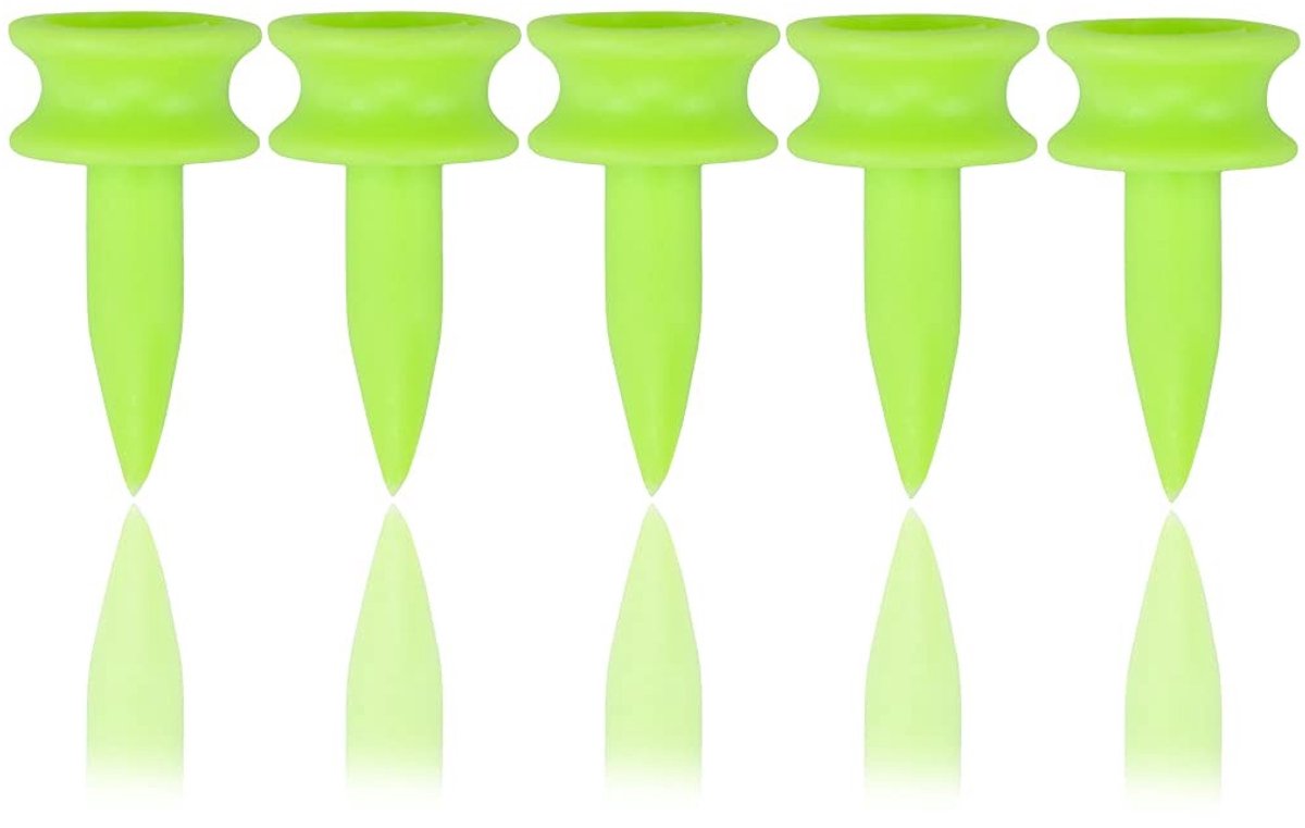 Omgoods - Set van 100 Plastic Golf Tees 25mm Groen