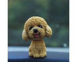 Schuddende Hond - Dashboard Decoratie - Auto Interieur - Veer Hoog Taaiheid - 10 x 6 x 6 cm