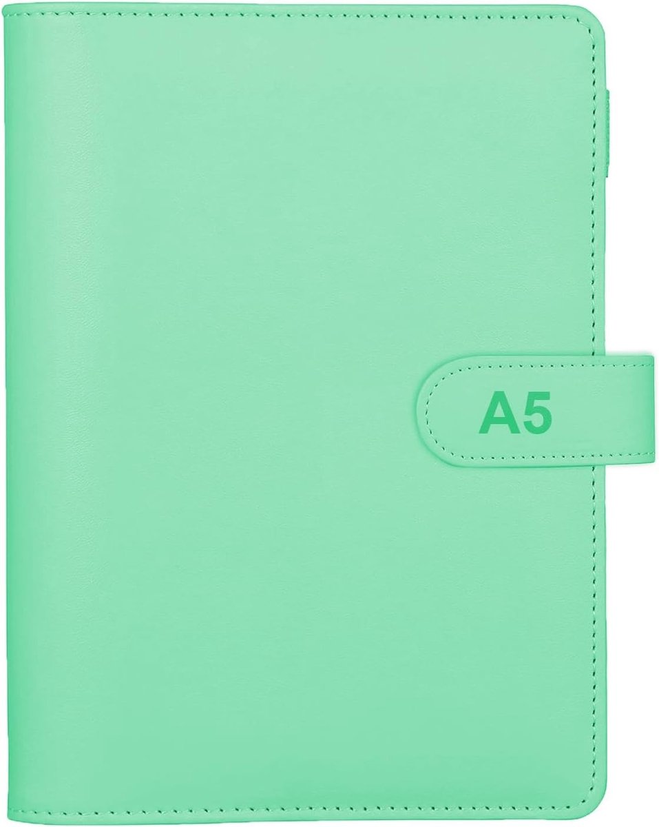 Vulbare A5 Documentenbinder met Ringen en PU Hoes voor A5 Vullingen - Roze, Perfect voor Organisatie en Archivering
