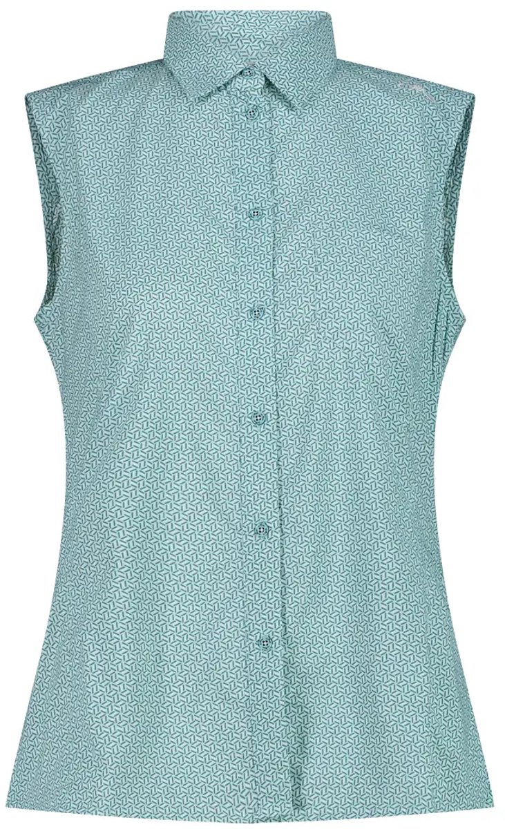 Vrouwelijke blouse met geometrische print CMP Wit
