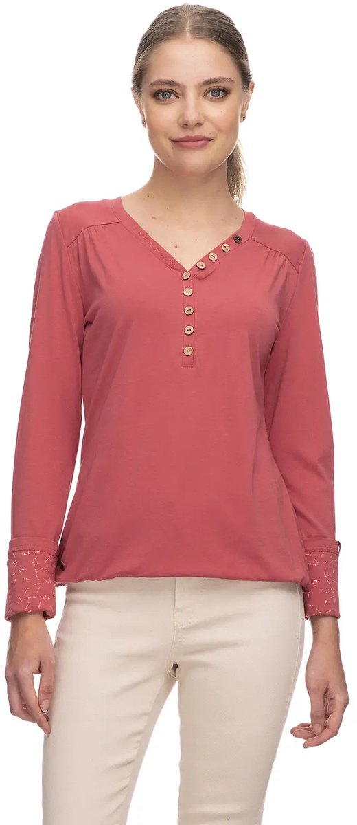 Dames-T-shirt met lange mouwen Ragwear Pinchi Roze