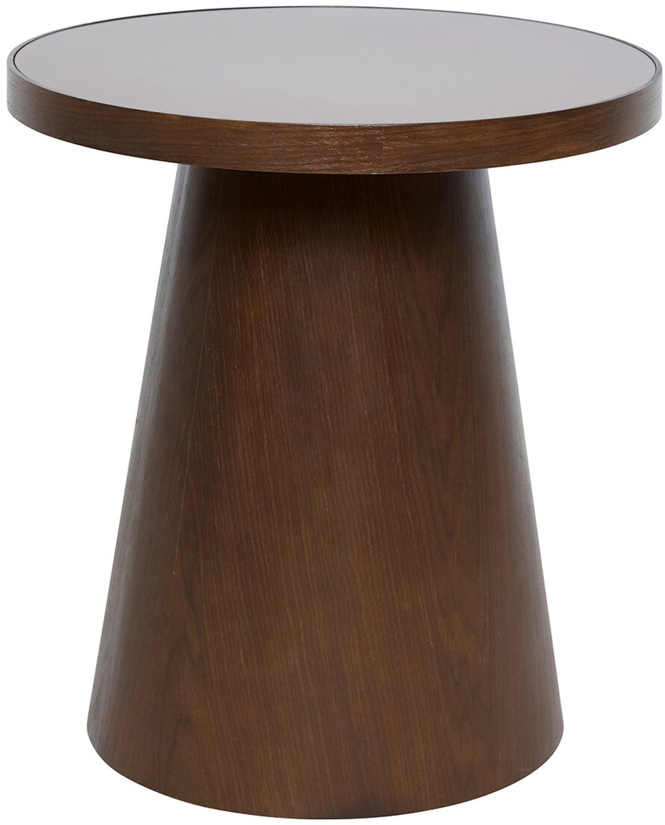 Table d'appoint Hercyna ronde D.45cm marron