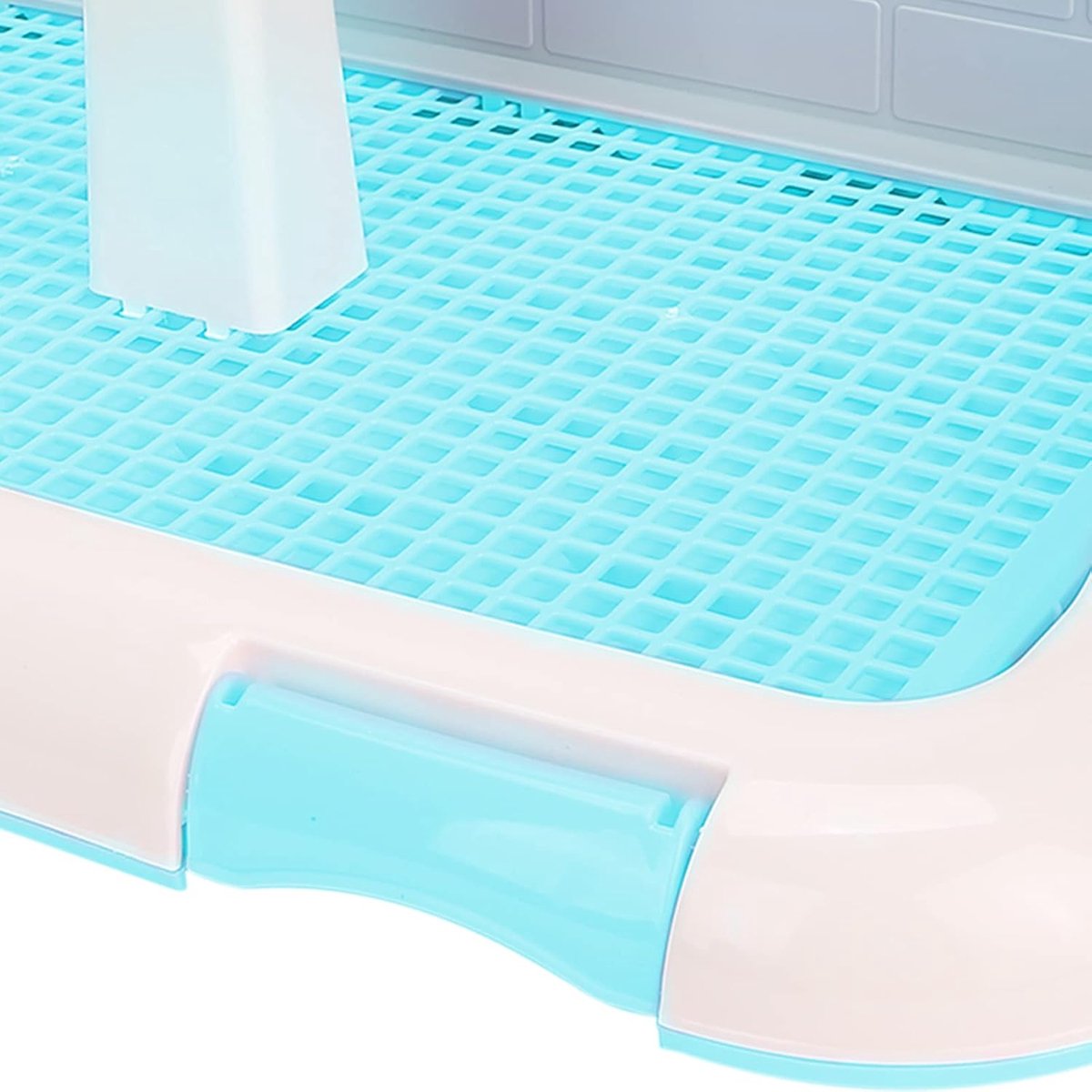Hondentoilet Binnen - Puppy Training Pad - Zindelijkheidstraining Honden - Gesimuleerde Muur - 46 x 35 x 24 cm - Blauw