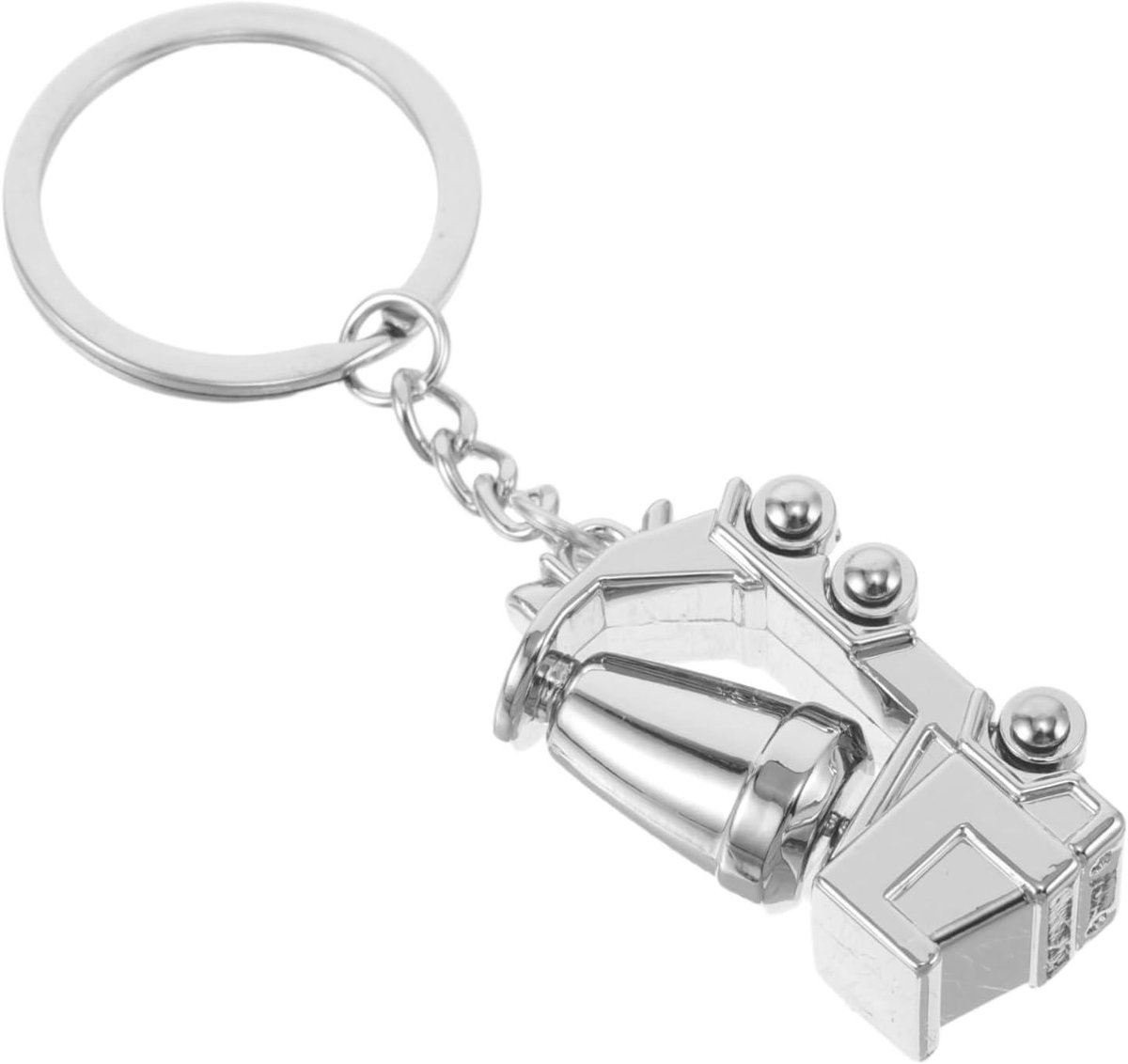 Betonmixer Sleutelhanger - Sleutelhanger Voertuig - Sleutels Organiseren - Gedetailleerd 3D Model - 9.7 x 2.5 cm - Zilverkleurig