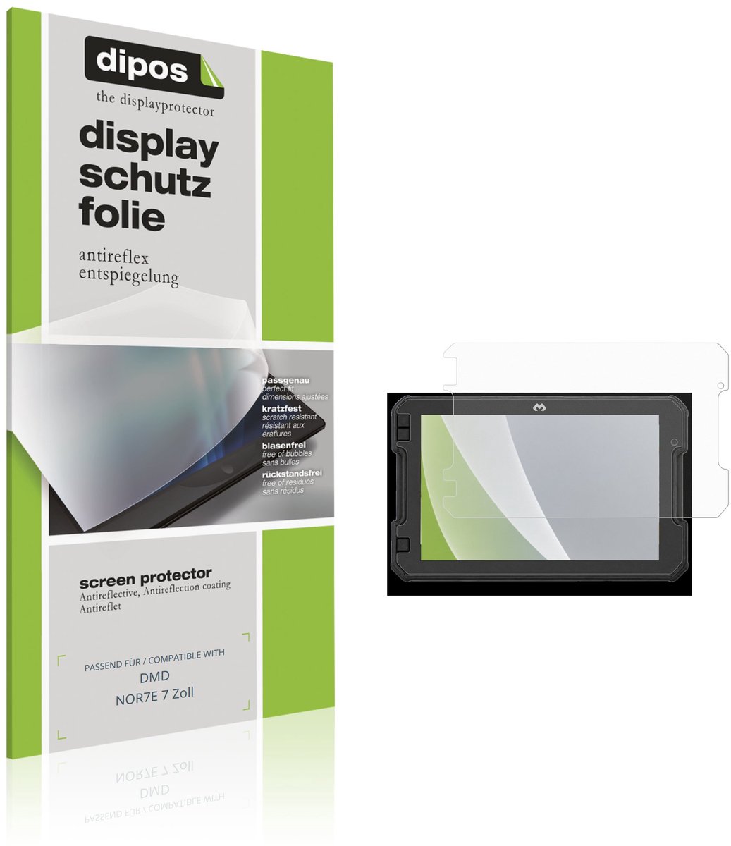 dipos – 2x Matte Beschermfolie geschikt voor DMD NOR7E 7 Inch | Krasbestendige & antireflecterende Screenprotector Ultra-Thin