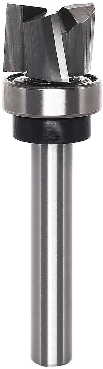 Spiraal Kantenfrees - 8 mm - 19 x 13 mm - Hardmetalen Bit met Kogellagers - Voor Houtbewerking
