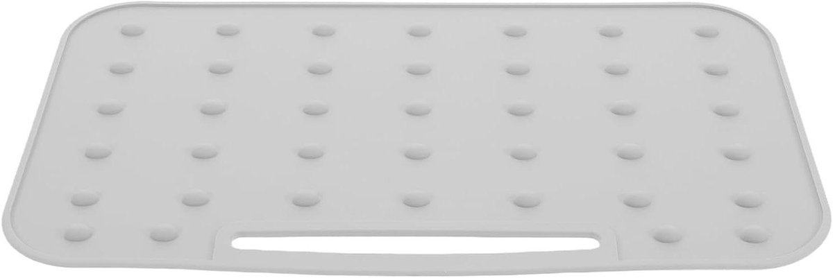 Siliconen Strijkmat - Hittebestendige Pad - Strijkijzer Beschermen - Antislip Oppervlak - 27.5 x 16 cm - Lichtgrijs