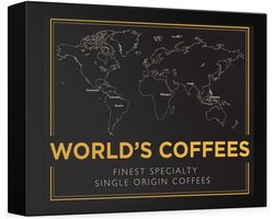 Koffie cadeaupakket gemalen koffie 6 smaken single origin set 300g wereldkoffies geschenkdoos voor koffieliefhebbers