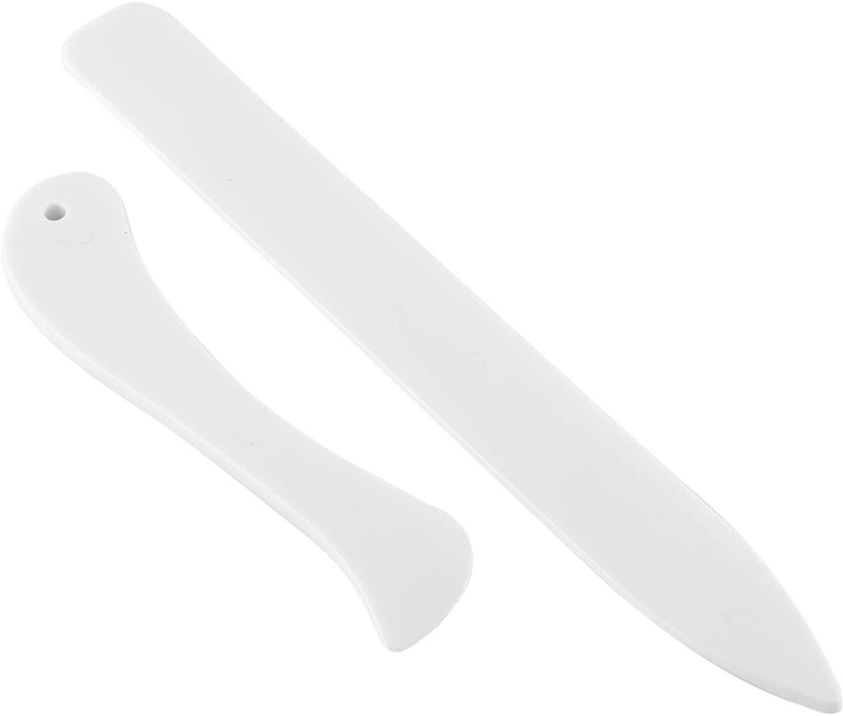 Papier Ril Set - Vouwbeen Map - Kaarten Maken - Dubbele Rilvormen - 21 cm - Wit