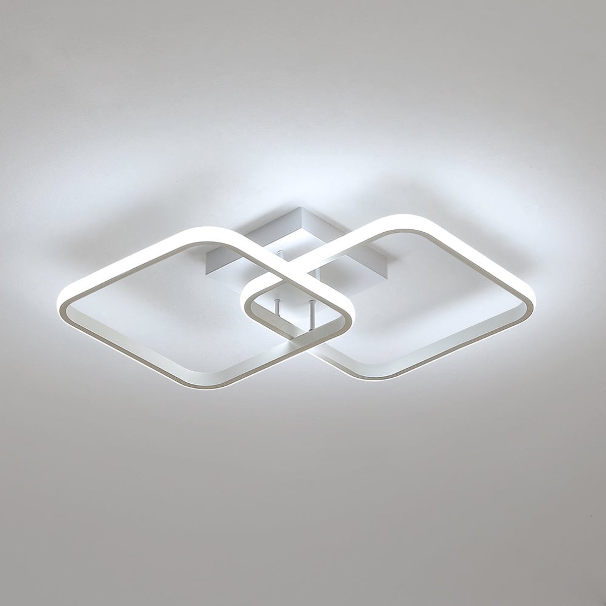 Riserva LED Plafondlamp Wit - 42W - 6500K Koud Wit - 4700lm - Moderne Vierkante Plafondverlichting voor Woonkamer en Slaapkamer