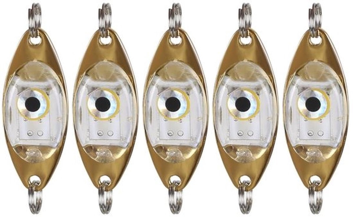 Vissenloklicht 5 Stuks - Onderwater LED - Zoutwater/Zooetwater - Robuuste Acryl Behuizing - Lange Levensduur 300 Uur - Vijf Lichtkleuren - Visserslamp