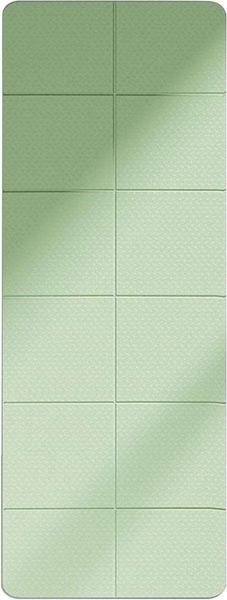 Opvouwbare Yogamat - Oefenmat Draagbaar - Thuis Sporten - Voorkomt Bodemvocht - 183 x 61 cm - Groen