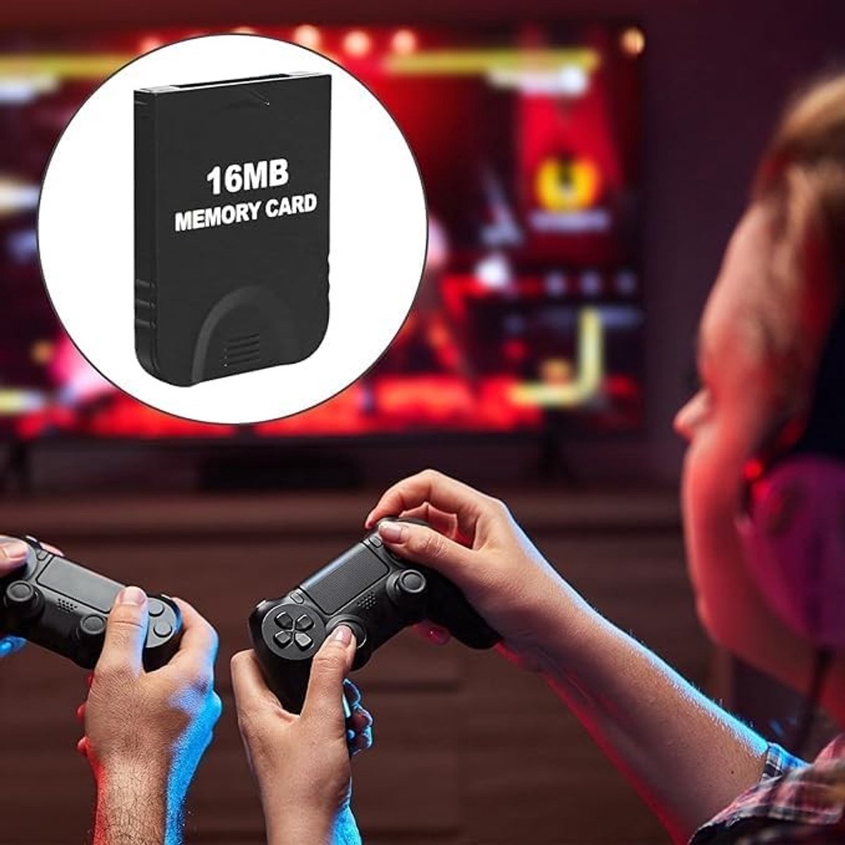 Geheugenkaarten voor Gamecube en Wii, 16MB (251 Blocks), 2-pack, Snelle Opslag voor Spellen en Accessoires