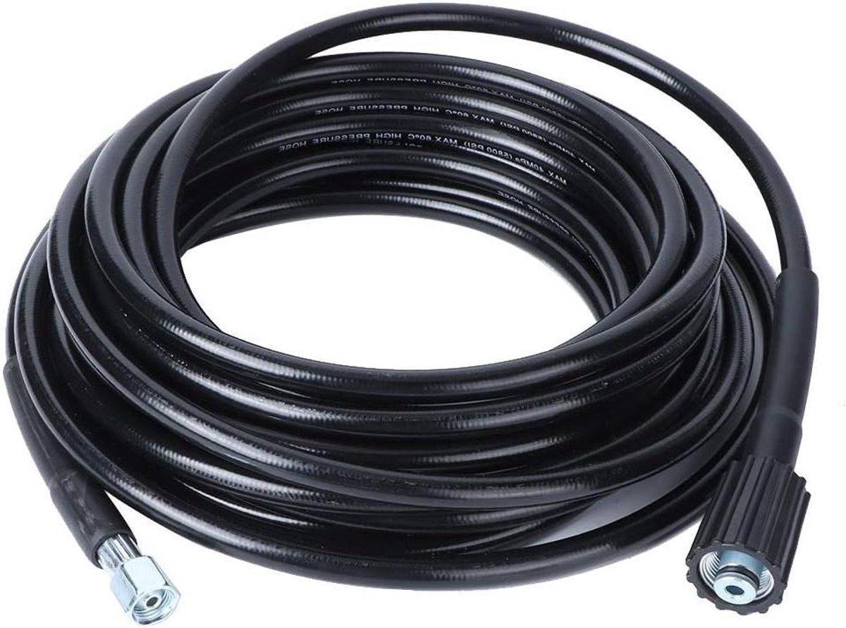 Afvoerreinigingsslang - Rioolreiniger Accessoire - Verstopte Afvoer - Flexibel PVC Materiaal - 10 Meter - Zwart