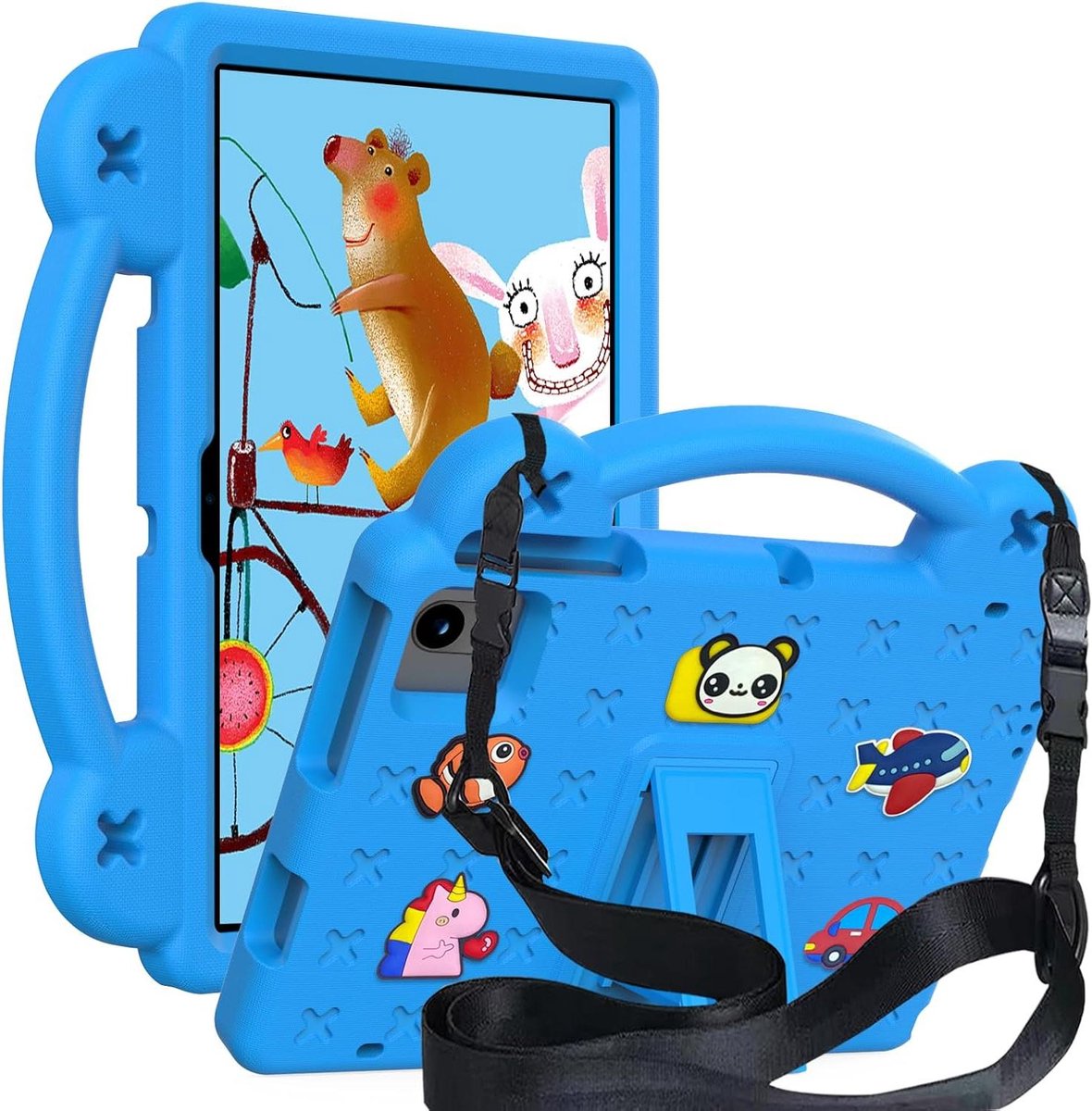 Tablethoes Kinderen - Beschermhoes Tablet - Veilig Vervoer - Schokbestendig EVA Materiaal - 10.1 Inch - Blauw