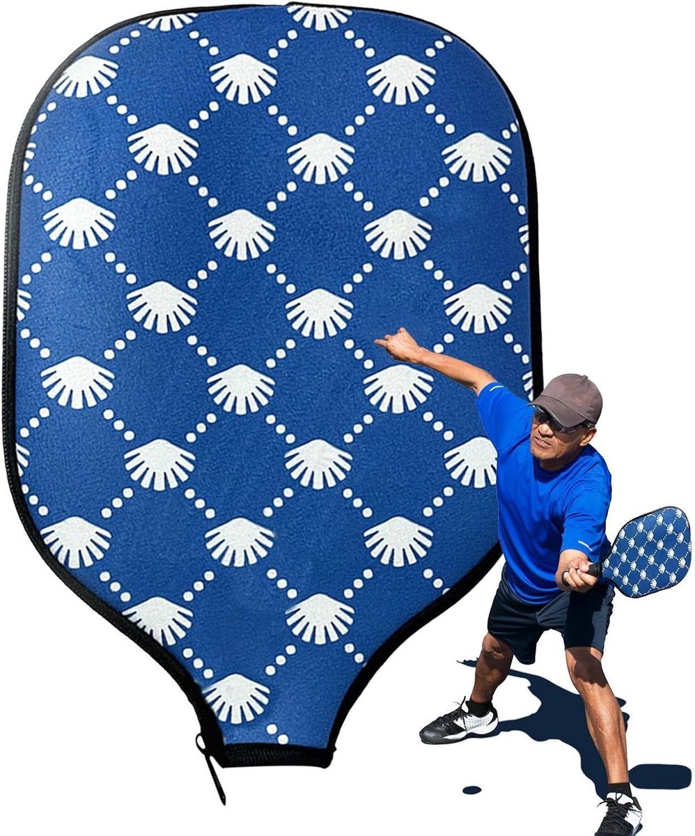 Pickleball Rackethoes - Pickleball Beschermhoes - Sporten Beschermen - Waterdicht Neopreen - 21.5 x 30.5 cm - Zwart