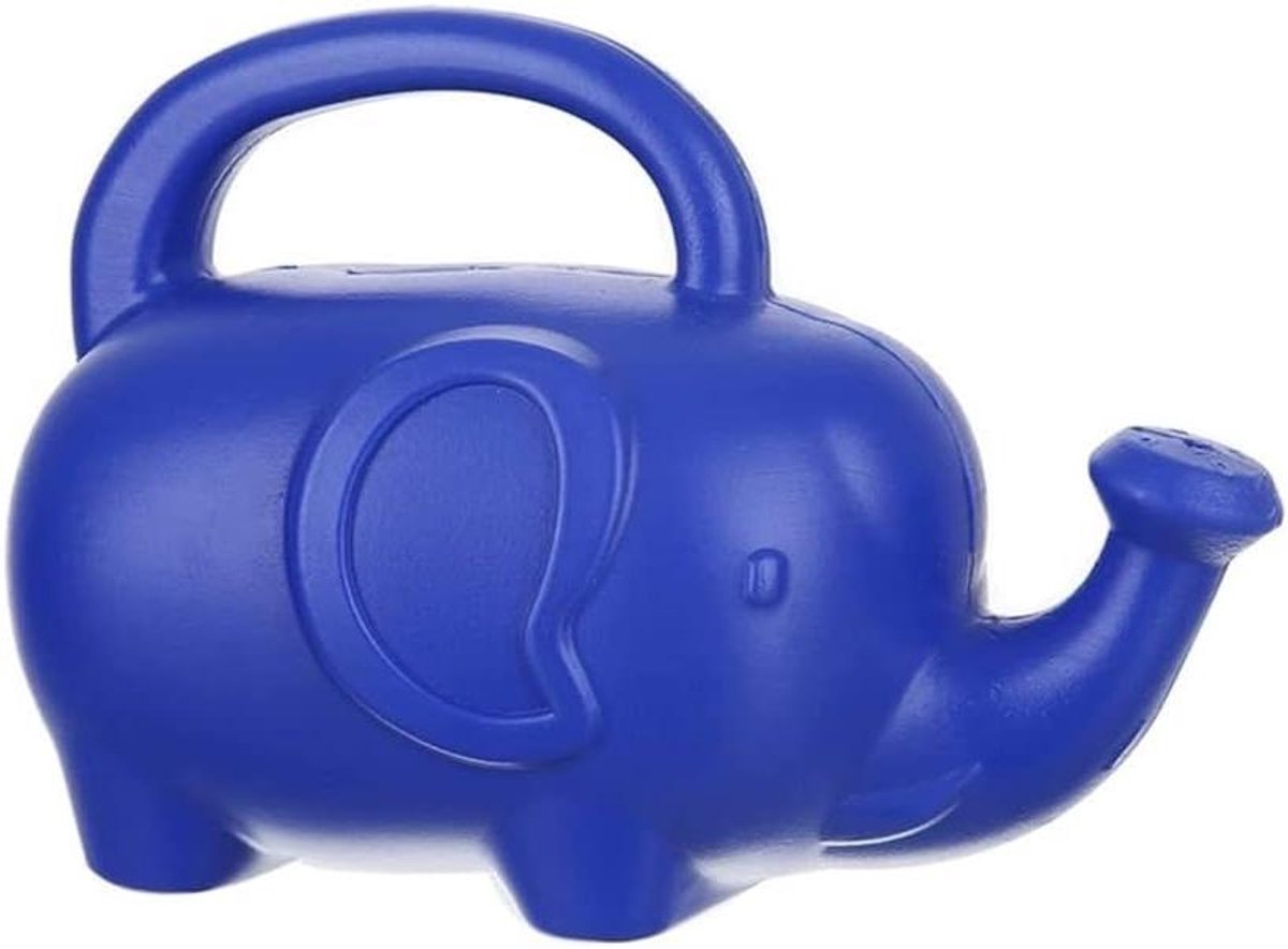 Gieter Olifant - Sproeier Kamerplanten - Planten Water Geven - Lange Tuit - 20 x 13.5 cm - Blauw