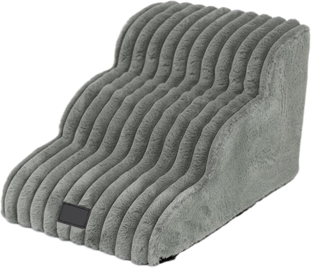 Hondenhelling - Huisdierenladder Kattentrap - Huisdieren Mobiliteit - Antislip Treden - 40x40x31cm - Veelkleurig