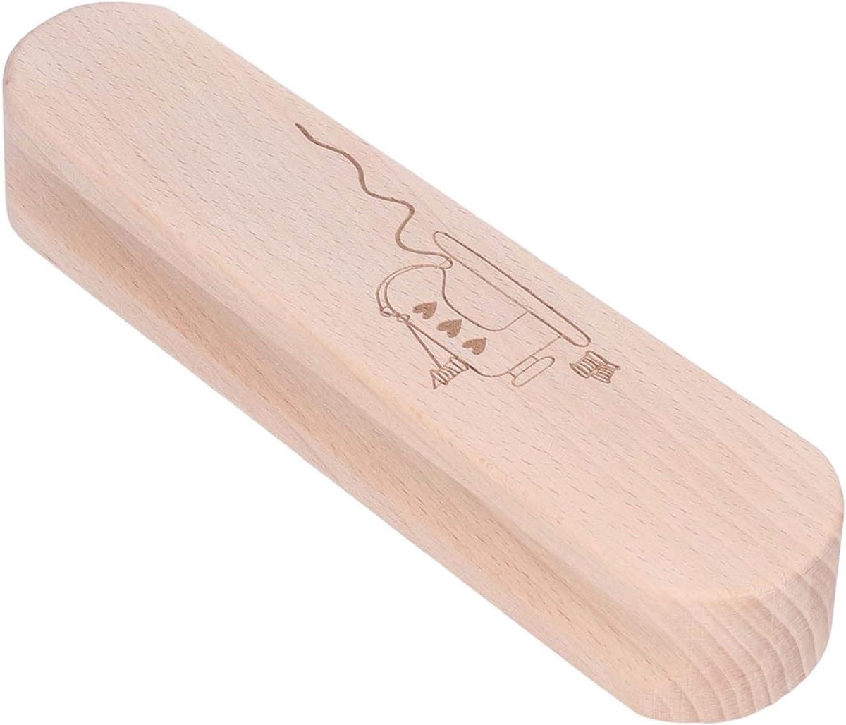 Houten Persblok - Strijkgereedschap - Kleding Naaien - Afgeronde Hoeken - 24 cm - Houtkleur