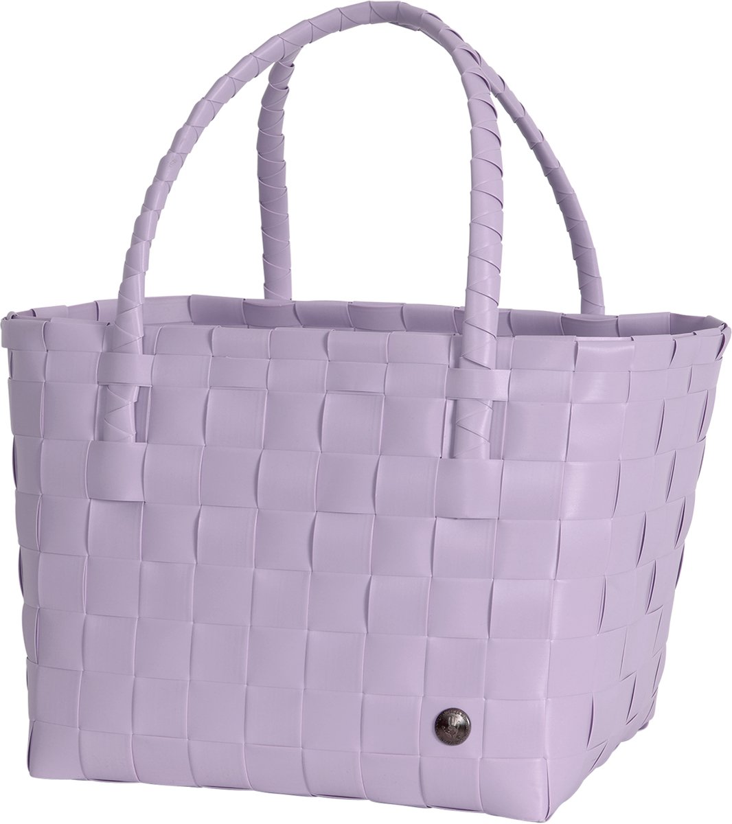 Handed By - Duurzame handgevlochten boodschappentas - Shopper - Weekendtas - Strandtas -Sporttas - Paris - zacht lila - smokey lilac
