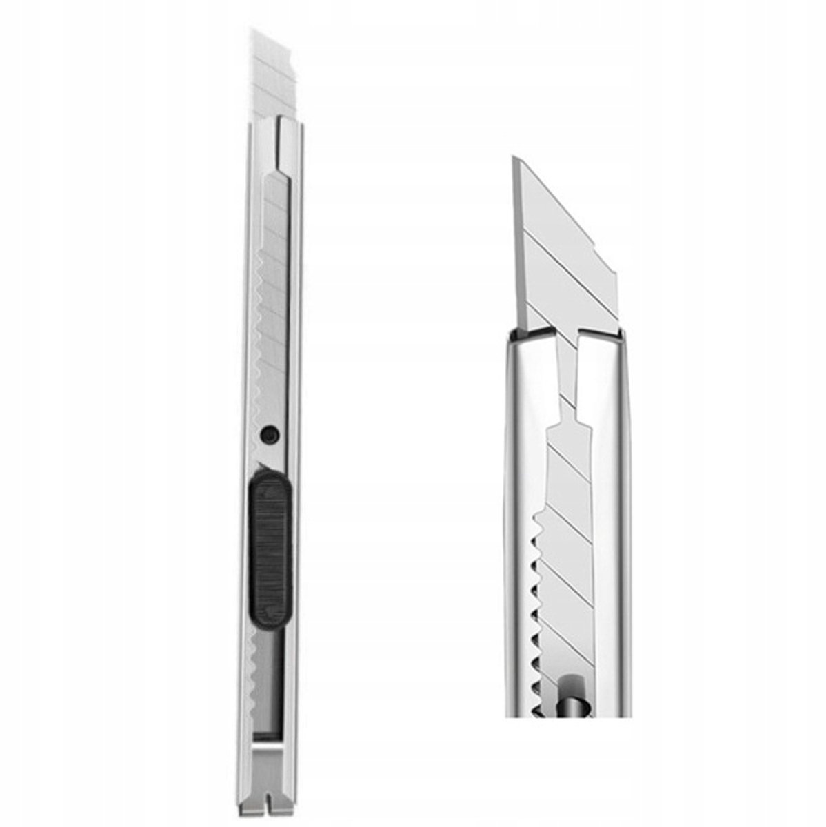 Rosfix Papiermes Snijmes - Breekbaar 9 Mm Mes - Aluminium Korpus - Staalmes - Voor Kantoor en DIY