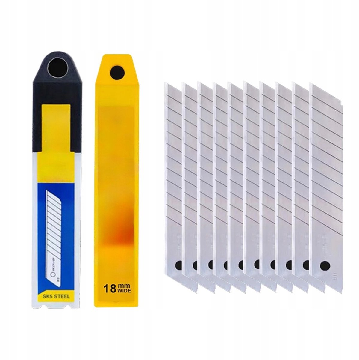 Rosfix Vervangingsmesjes voor Behangmes - Hoge Scherpte - 18 Mm X 100 Mm, 0,5 Mm