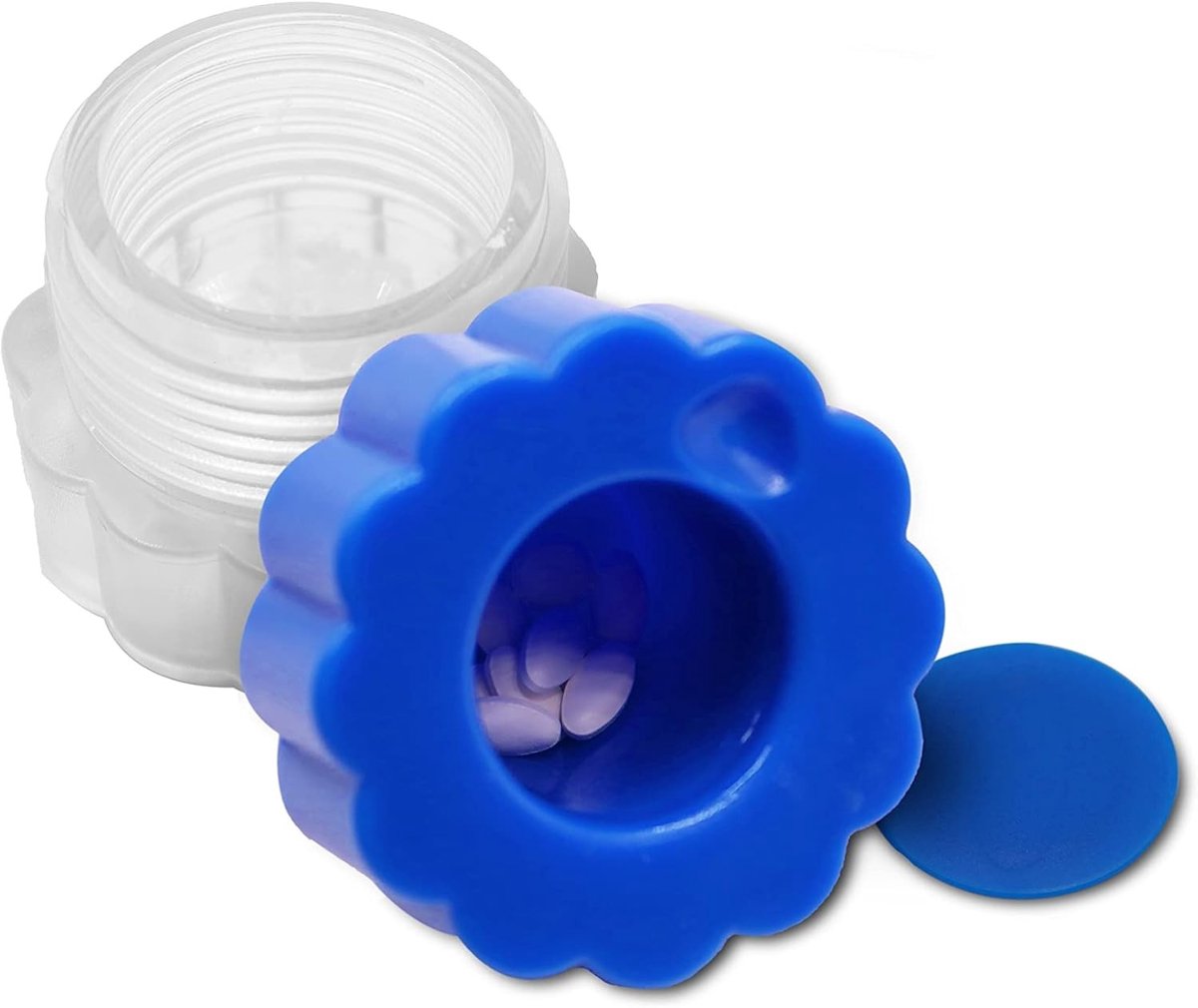 Pillensnijder - Wit - 1 unit - Keramische Pillenvergruizer met Container - Voor Mensen met Slikproblemen