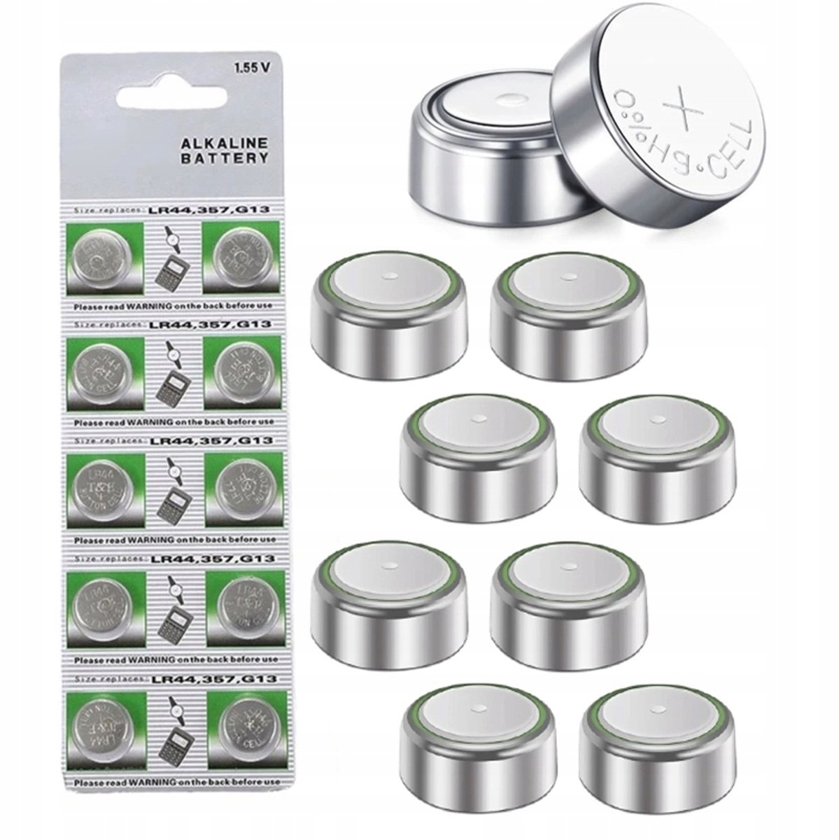 Rosfix Alkalische Knopcel LR1130 - 10 Stuks 1,55V - 11,45x3,05 mm, Langdurige Energie