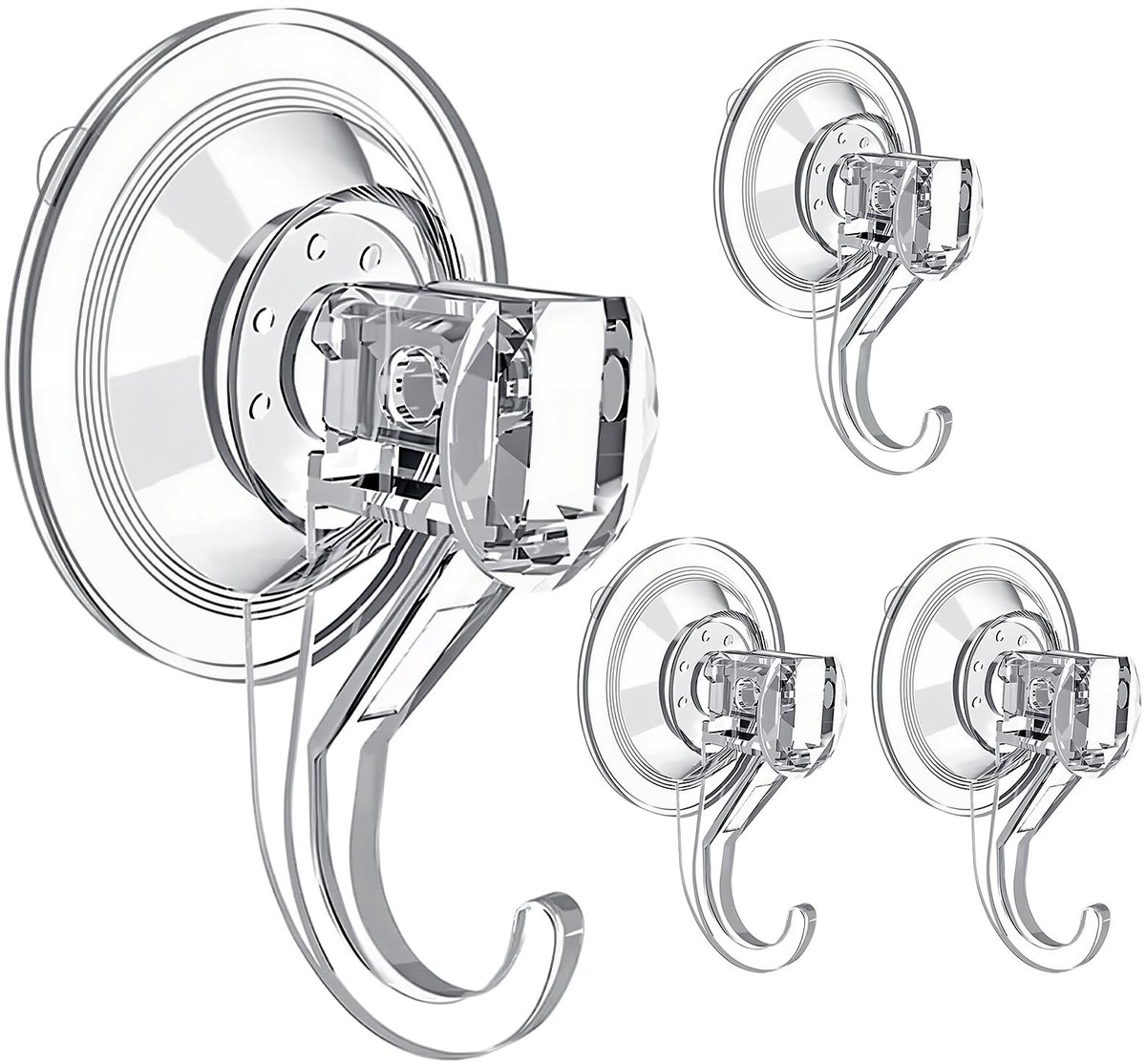 Omgoods - Set van 4 Suction Cups met Hoge Grip