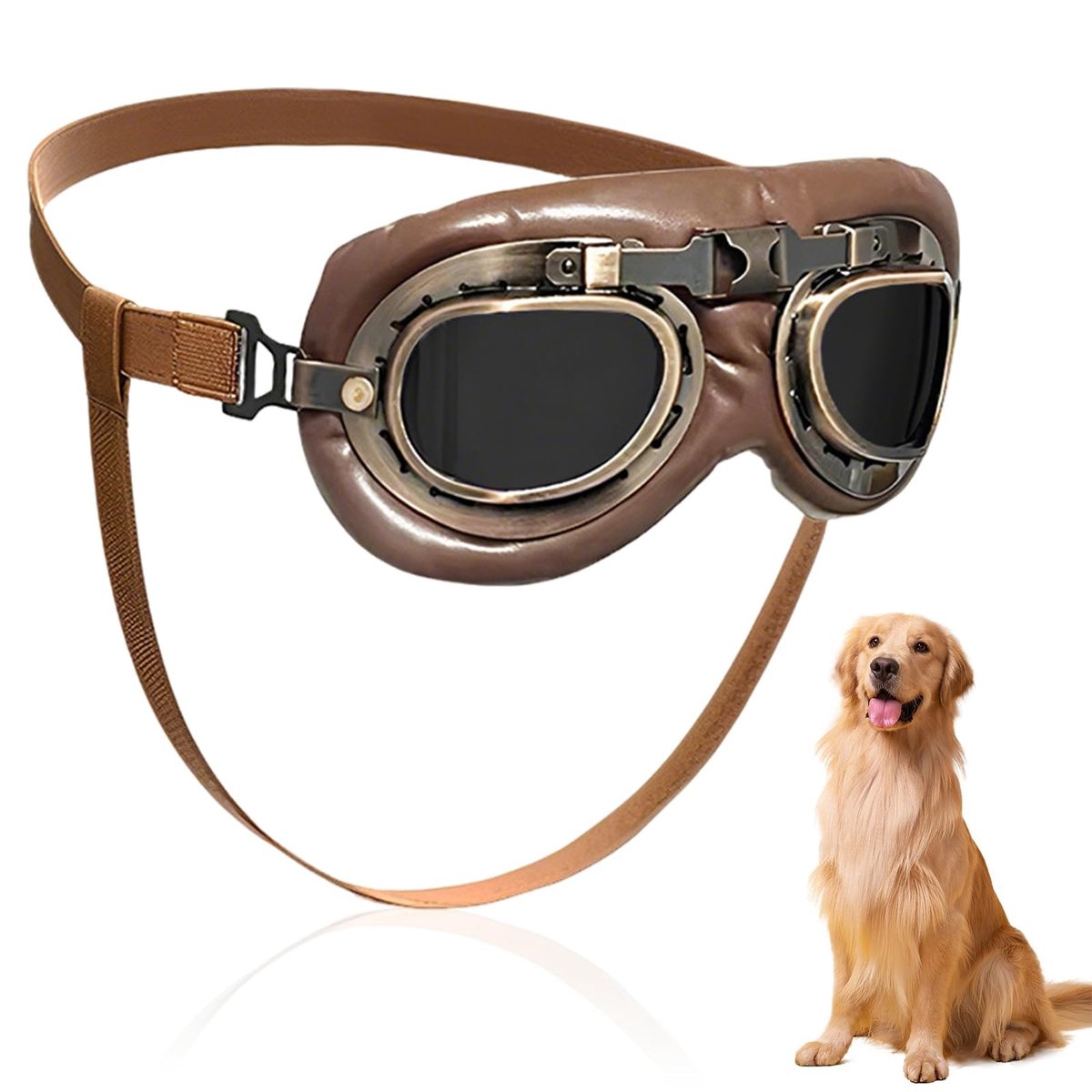 Omgoods - Winddichte Zonnebril voor Honden met UV-bescherming