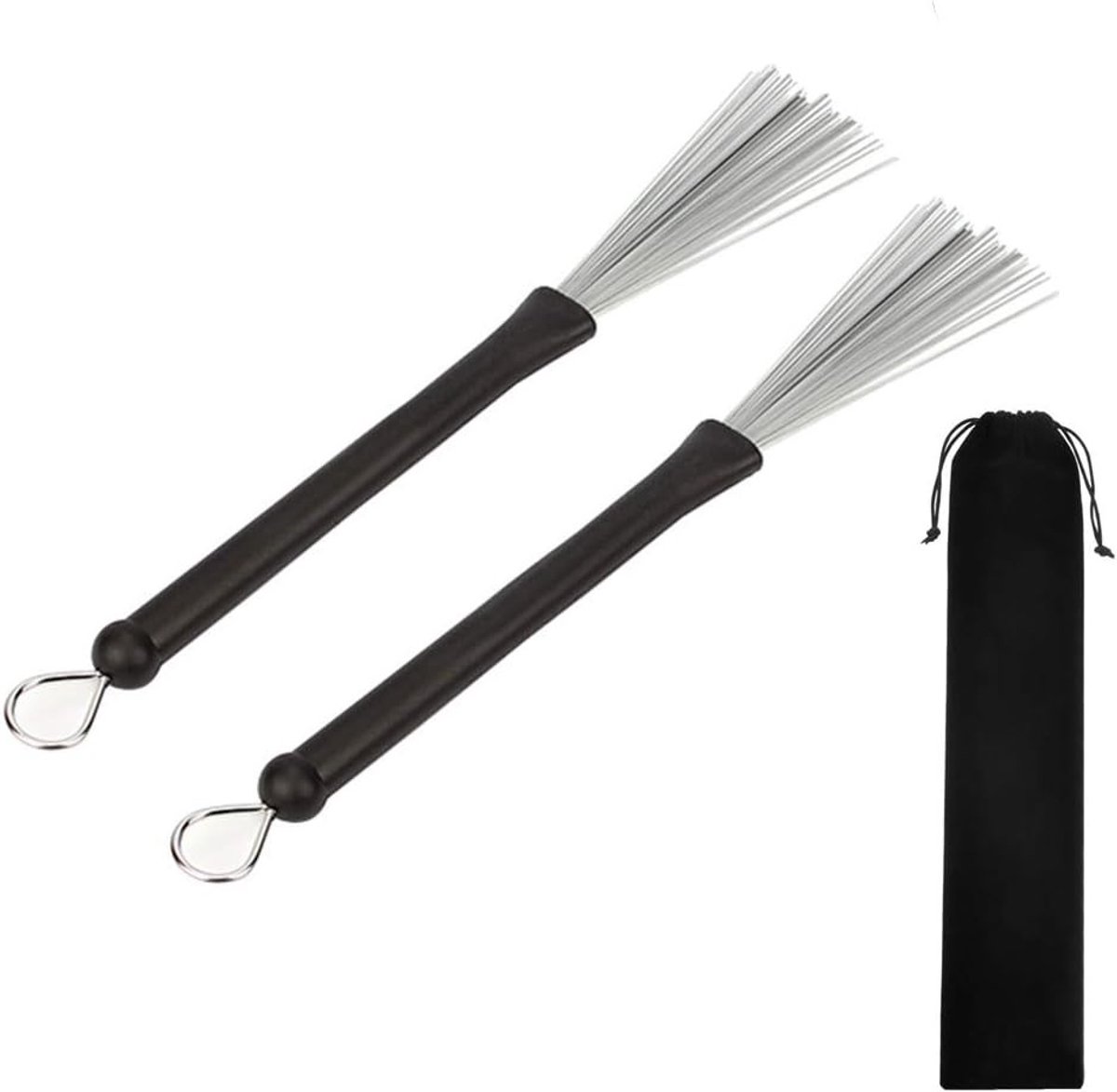 Intrekbare Trommelborstels met Comfortabele Handvatten voor Jazz en Folk