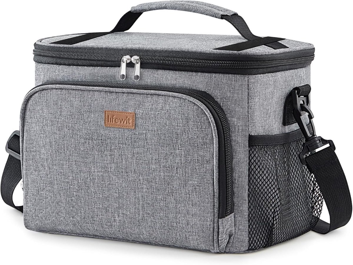 Koelrugzak - Grijs - 33 Liter - Geïsoleerde Thermotas met Schouderriem - Voor Werk en Outdoor