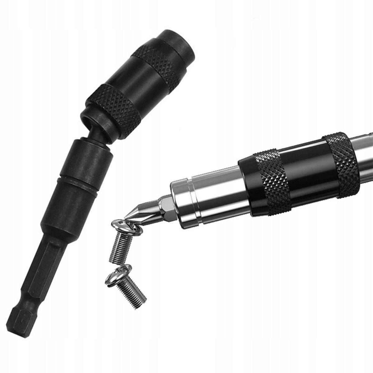 Rosfix Haaks Verlengstuk Magnetisch - Draaibaar 20° - 1/4″ Bit, 87mm, CrV Staal, Neodymium