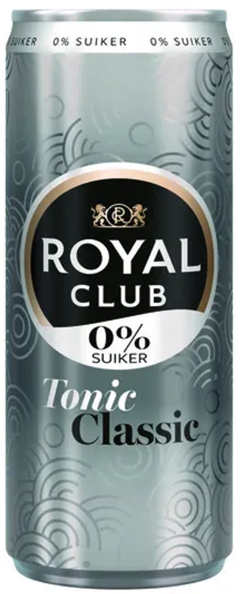 Royal Club Tonic Classic 0% Blik - 12x 25 cl