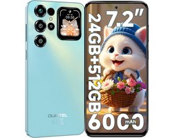 OUKITEL C68 Plus Smartphone 5G-24GB RAM-512 GB Opslag-6000 mAh Accu-Android 15-Dubbel Beeldscherm