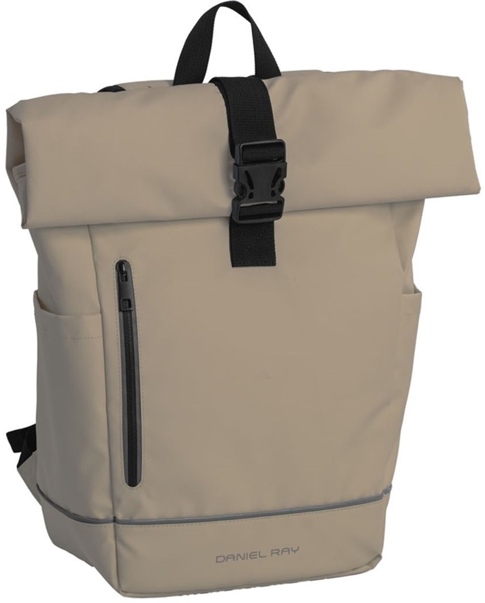 Daniel Ray Bellevue Rolltop Laptop Rugzak Waterproof - 15,6 inch - Khaki