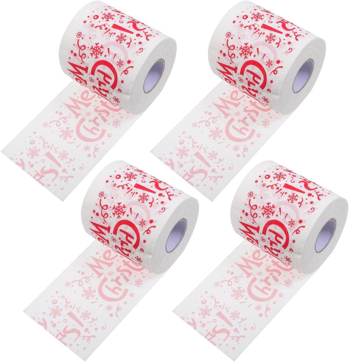Kerst Toiletpapier - Feestelijk Papier - Badkamer Decoratie - Kerst Thema Print - 4 Rollen - Niet gespecificeerd