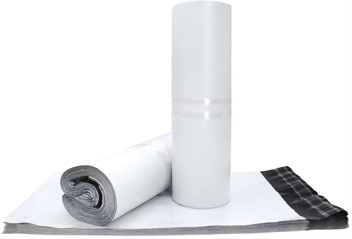 Verzendzakken - Wit - 12 x 17 inch - Waterdichte Peel & Seal Verpakking - Voor Zakelijk en Persoonlijk Gebruik