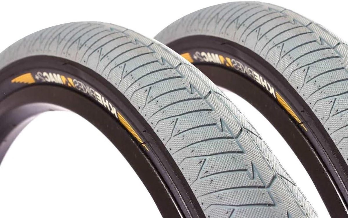BMX Bandenset - Grijze Zwarte Banden - Park & Street - Extreem Licht - 20 x 2.30 Inch - Grijs Zwart