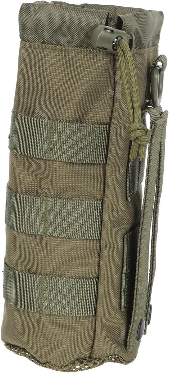 Flessenhouder Heuptas - Bidonhouder Riem - Outdoor Activiteiten - Slijtvast Nylon Materiaal - 23 x 10 x 10 cm - Legergroen