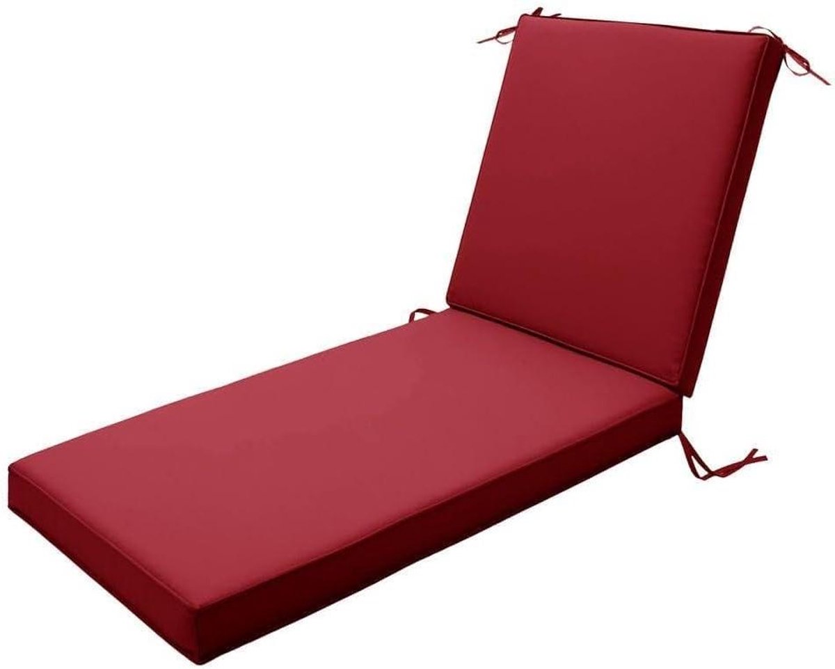 Ligkussen Vervanging - Dikke Matras - Buiten Ontspannen - Waterafstotende Stof - 50 x 188 x 5 cm - Grijs