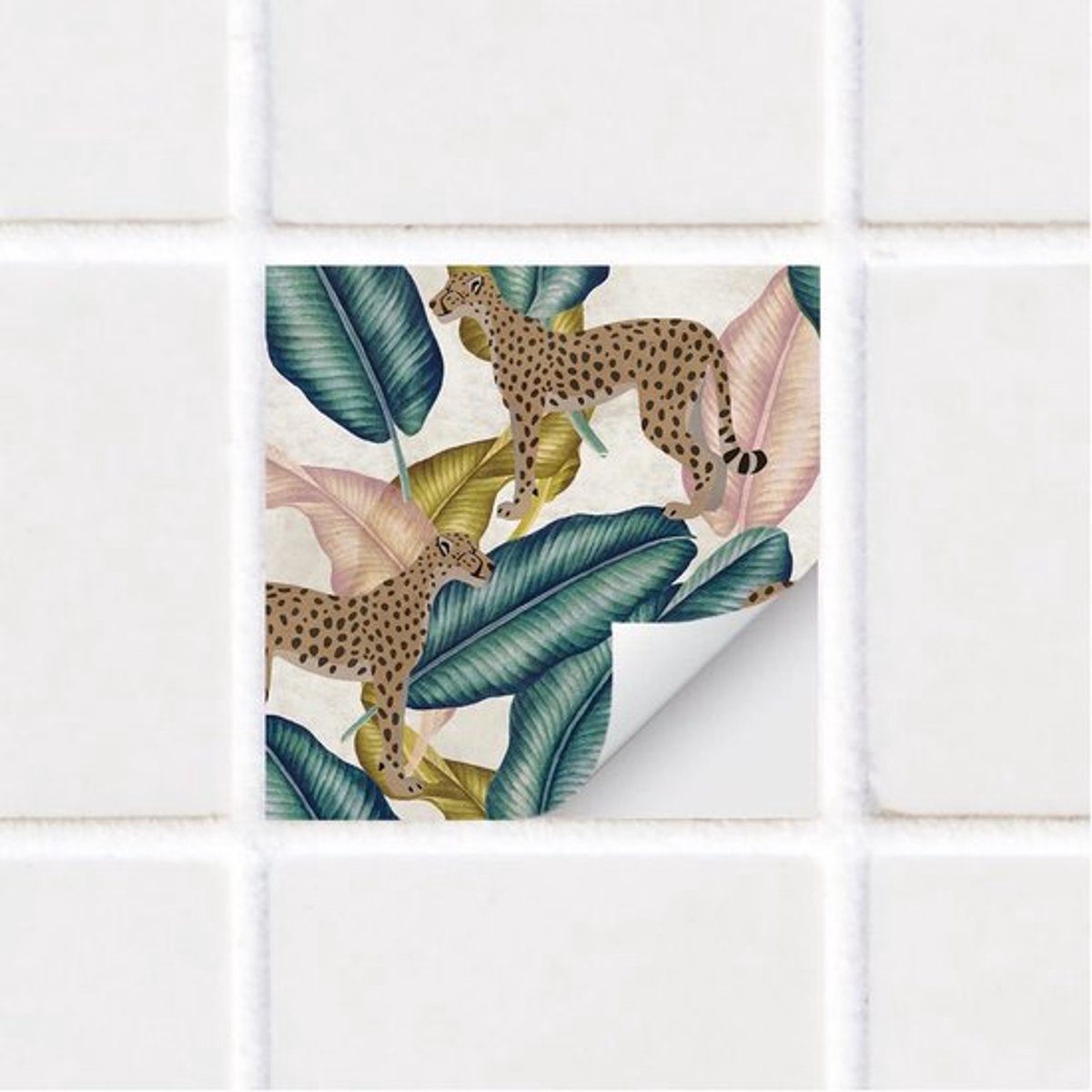 Vinyl Tegelstickers Waterdicht - Set van 10 - Zelfklevende Backsplash - Geschikt voor Keuken/Badkamer - Boho-Stijl - 20 x 20 cm - Muursticker