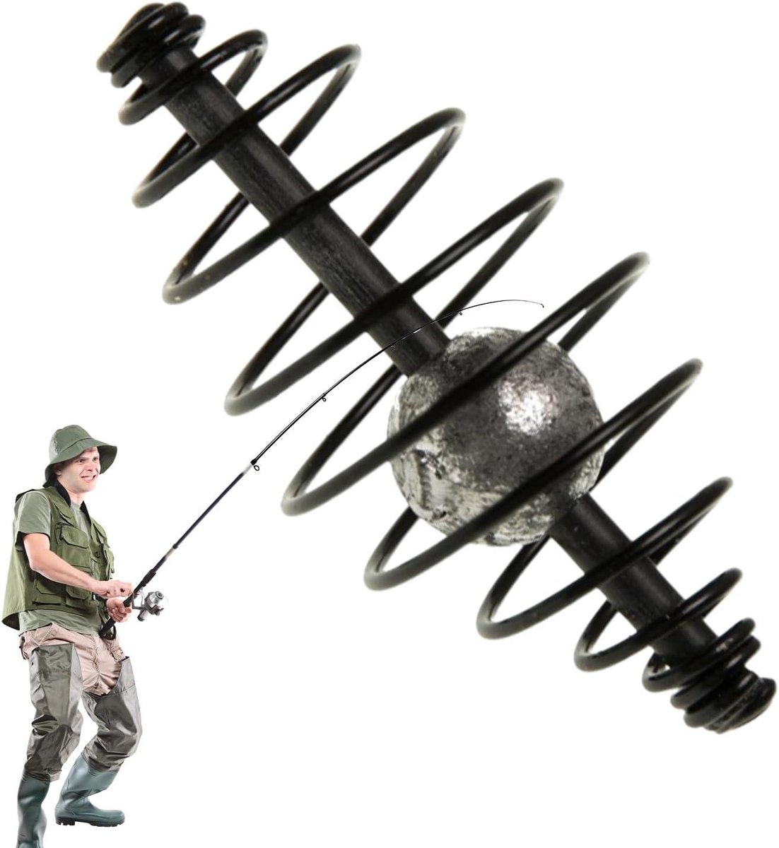 Aas Kooi - Mand Voeder - Karpervissen - Veer Systeem - 15 g - Metaal