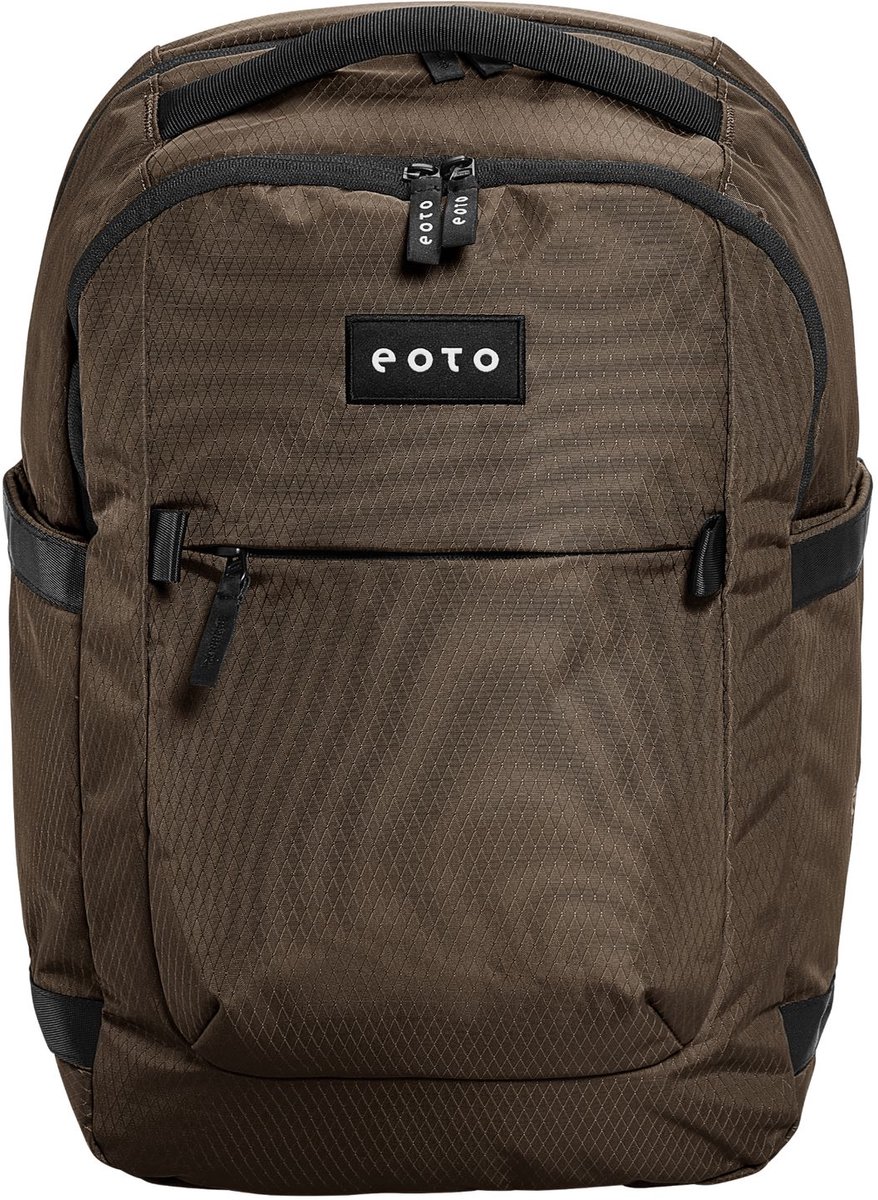 eoto schoolrugzak rugzak met laptopvak Midi20 Backpack 20L Mocca Brown bruine