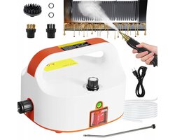 Hogedruk Stoomreiniger - Handstoomreiniger - Draagbare Steam Cleaner - Handstomer - 2500W - 105°C - 6 Standen - Tankloos & Externe Watertoevoer - 120 cm Slang - Vlekkenreiniger - Voor Keuken Auto Textiel en Meubels