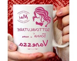 Koffiemok Vanessa - Thee Mok Mok - Warme Dranken - Gepersonaliseerd Gadget - 350 ml - Wit